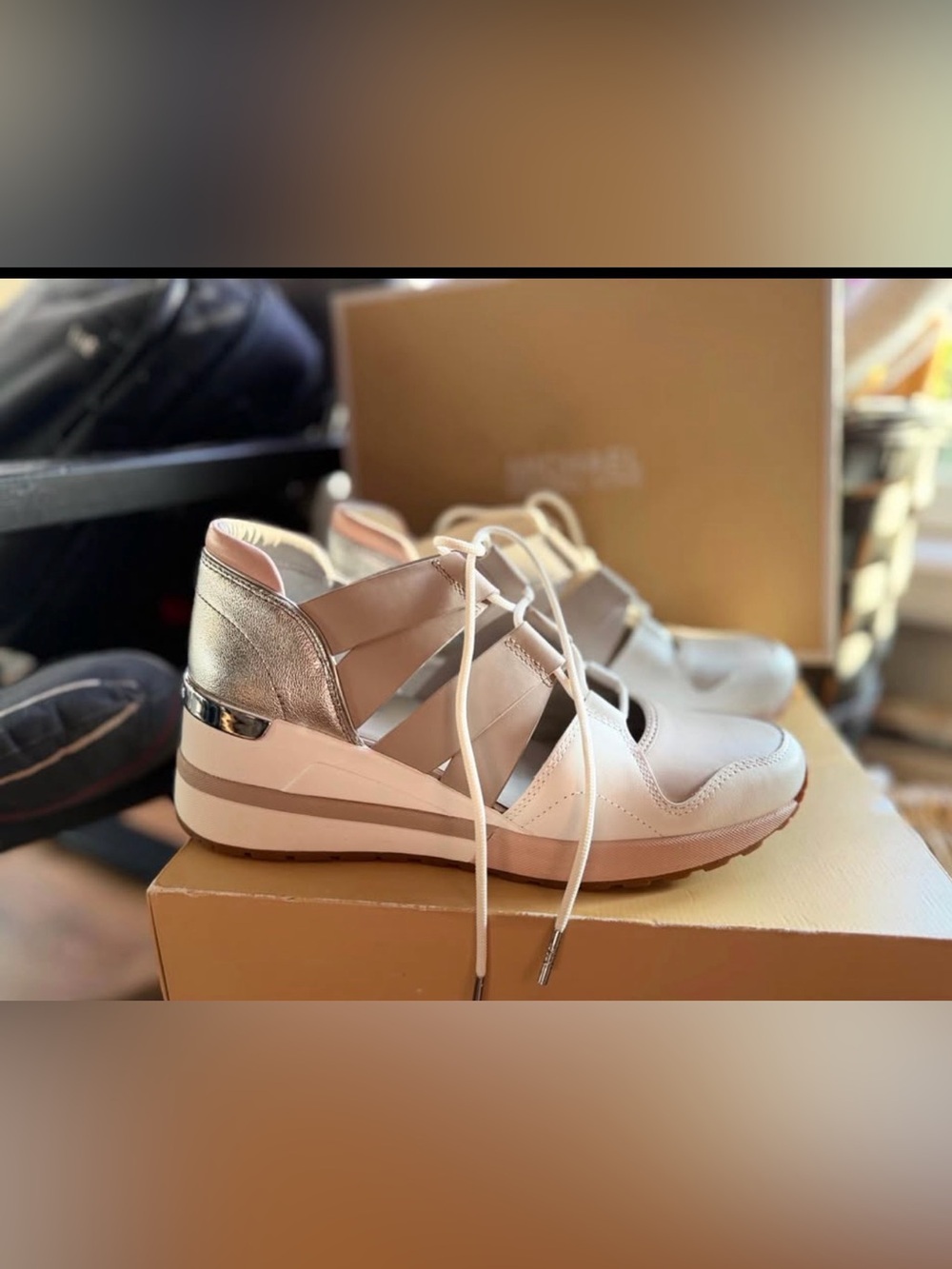 MK Sandal Wedge sneakers Beckett trainer leather